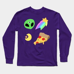 Pastel Space Pizza Long Sleeve T-Shirt